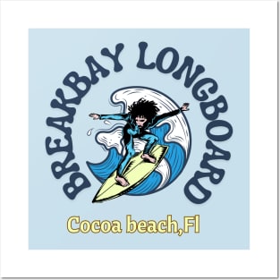 Breakbay longboard Posters and Art